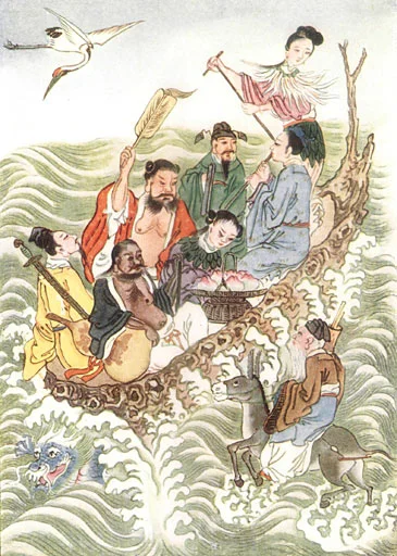 Eight Immortals crossing the sea