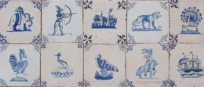 Examples of Dutch Delftware