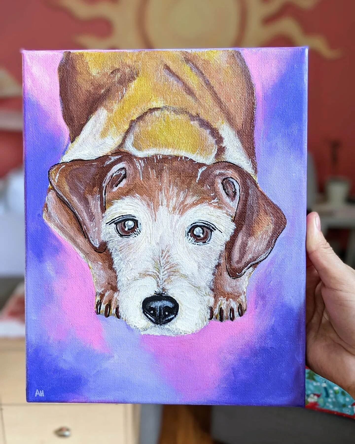 Gracie 🖌️&hearts;️
.
.
.
.
#commission #petportrait #headinghome #glendaleaz