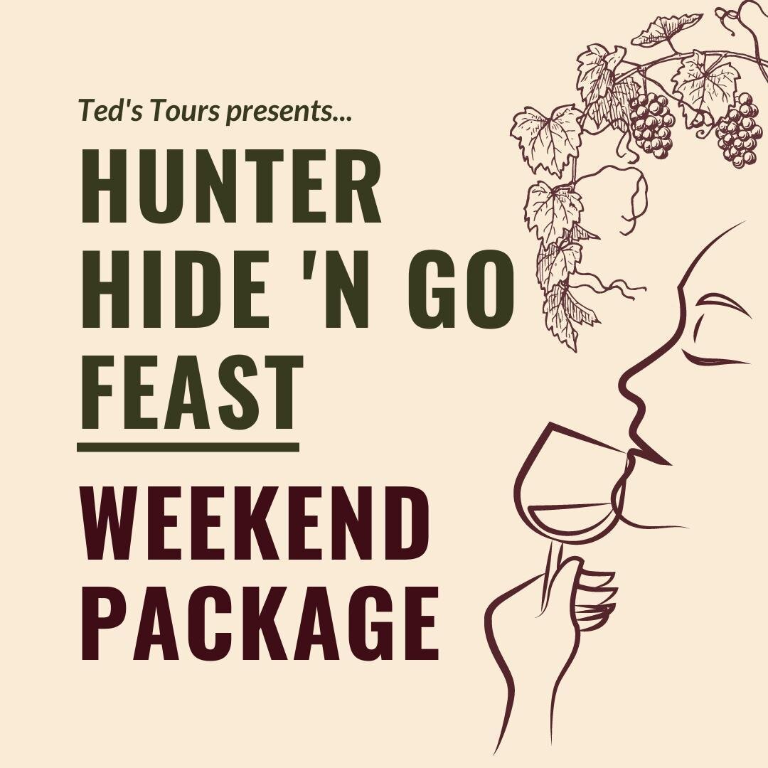 Have you had a chance to check out our weekend package away with a ticket to Hunter Hide N Go Feast?⁠
⁠
The link is in our bio now 😉