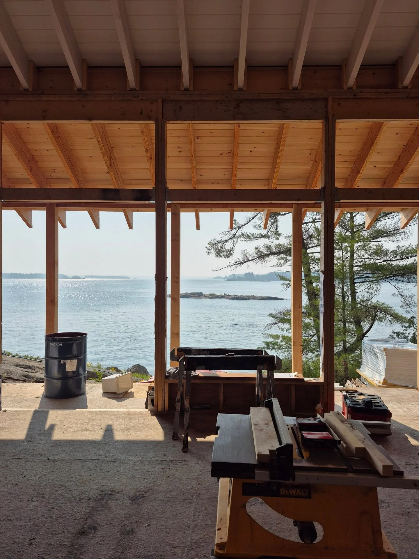 We love to see site progress pice from site! Photo dump from our Point au Baril Island Project!❤️