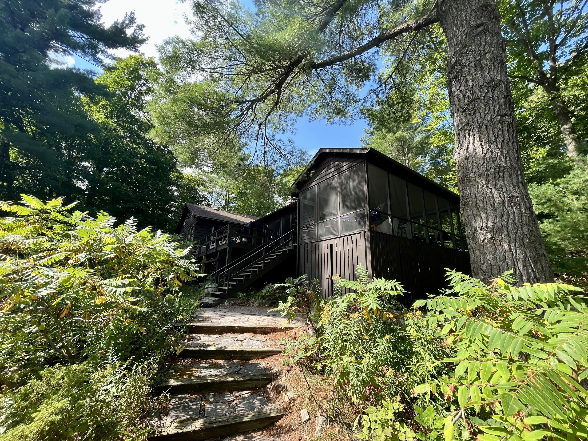 View up from the Cottage