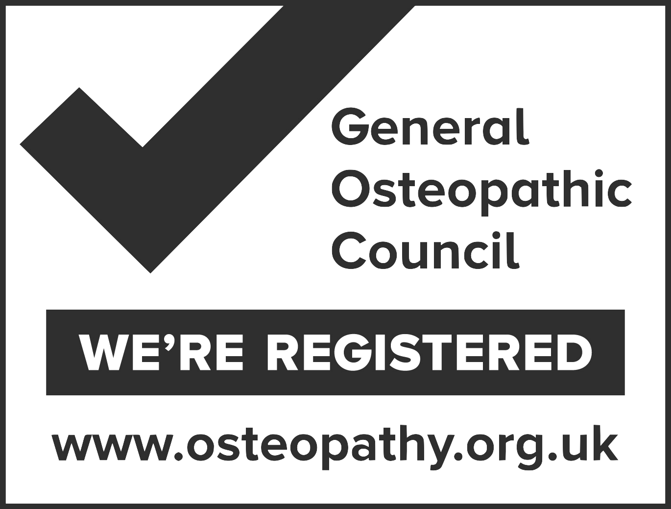 Registered with the General Osteopathic Council