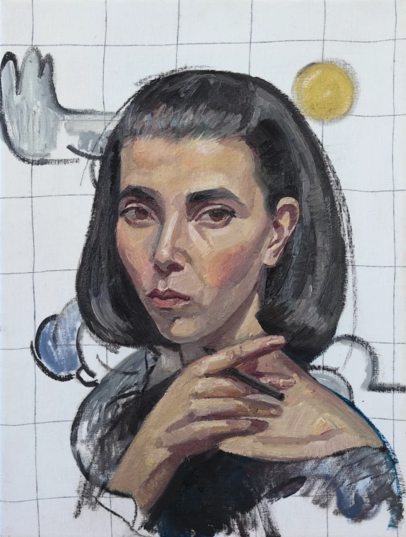 Self-portrait with Charcoal