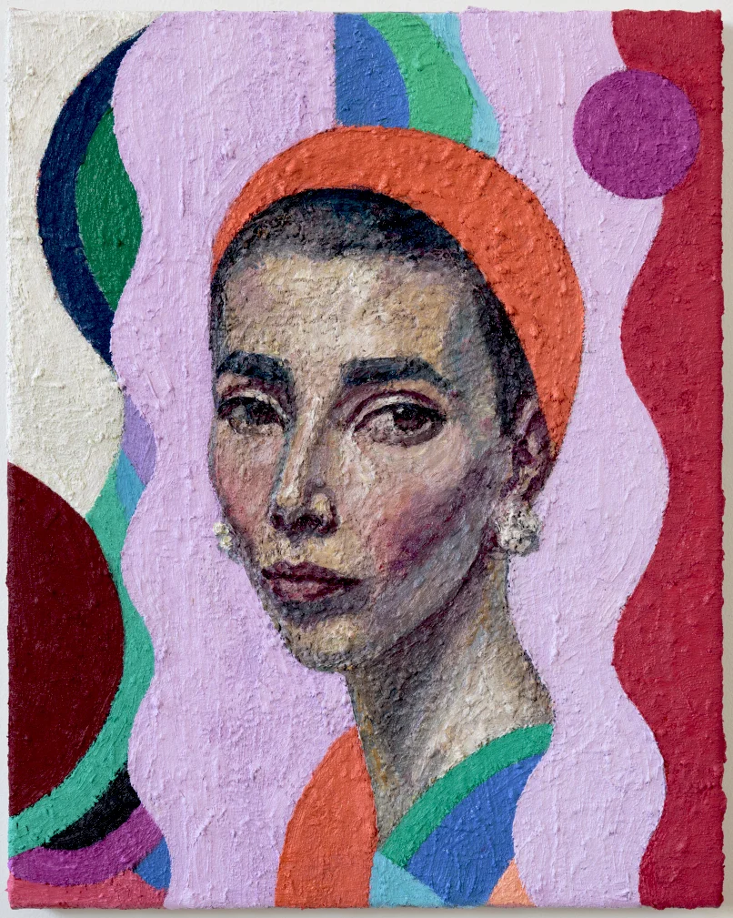 Self-portrait in Cacharel Scarf