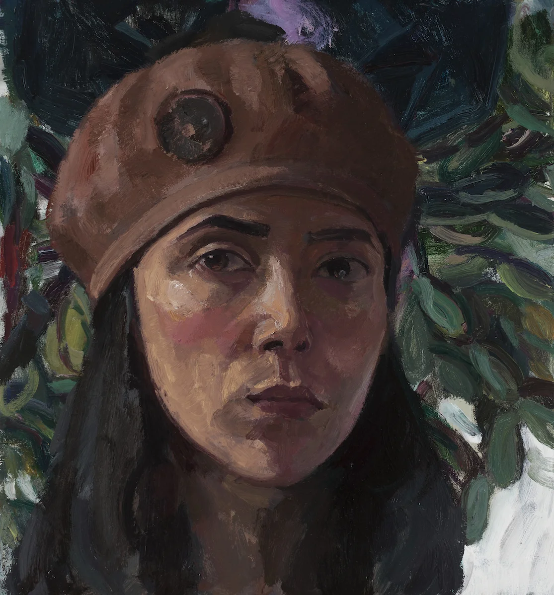 Self-portrait in Beret