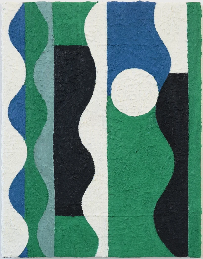 Wave Abstraction in Green and Blue