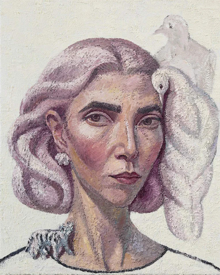 Self-portrait with Dove