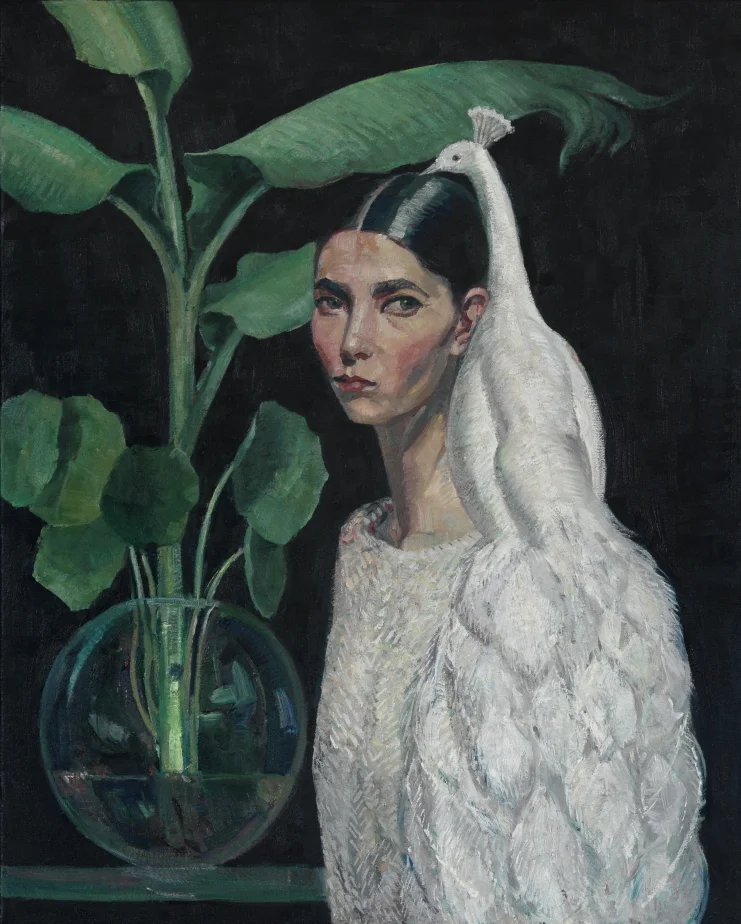 Self-portrait with Foliage
