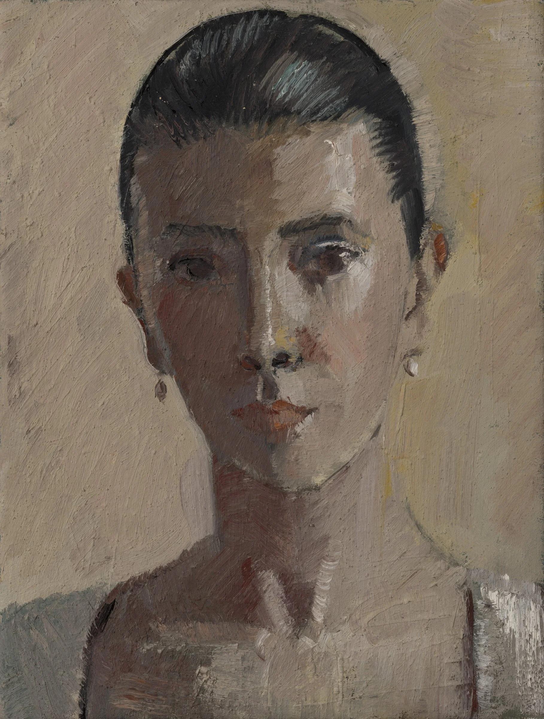 After Cassatt (self-portrait)