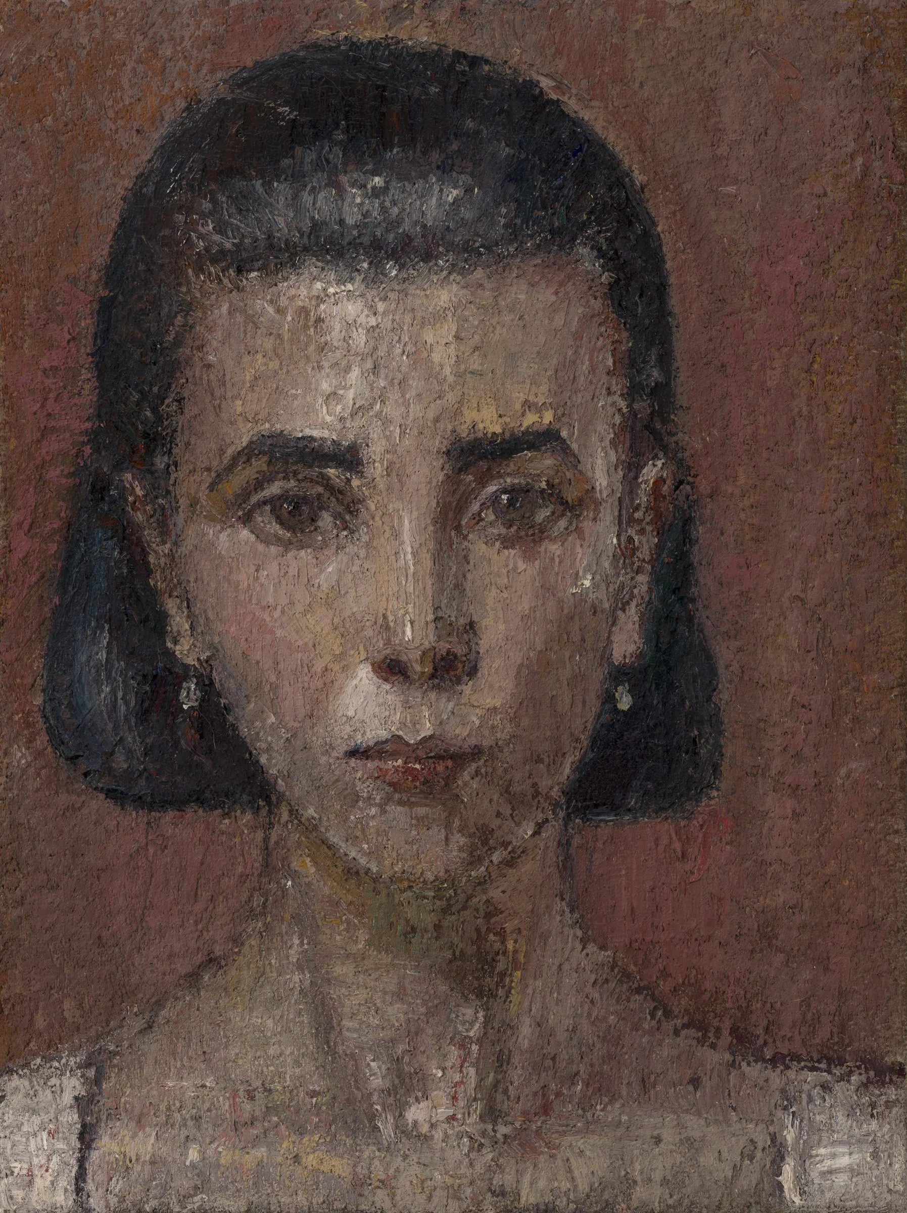 Head of a woman (self-portrait)