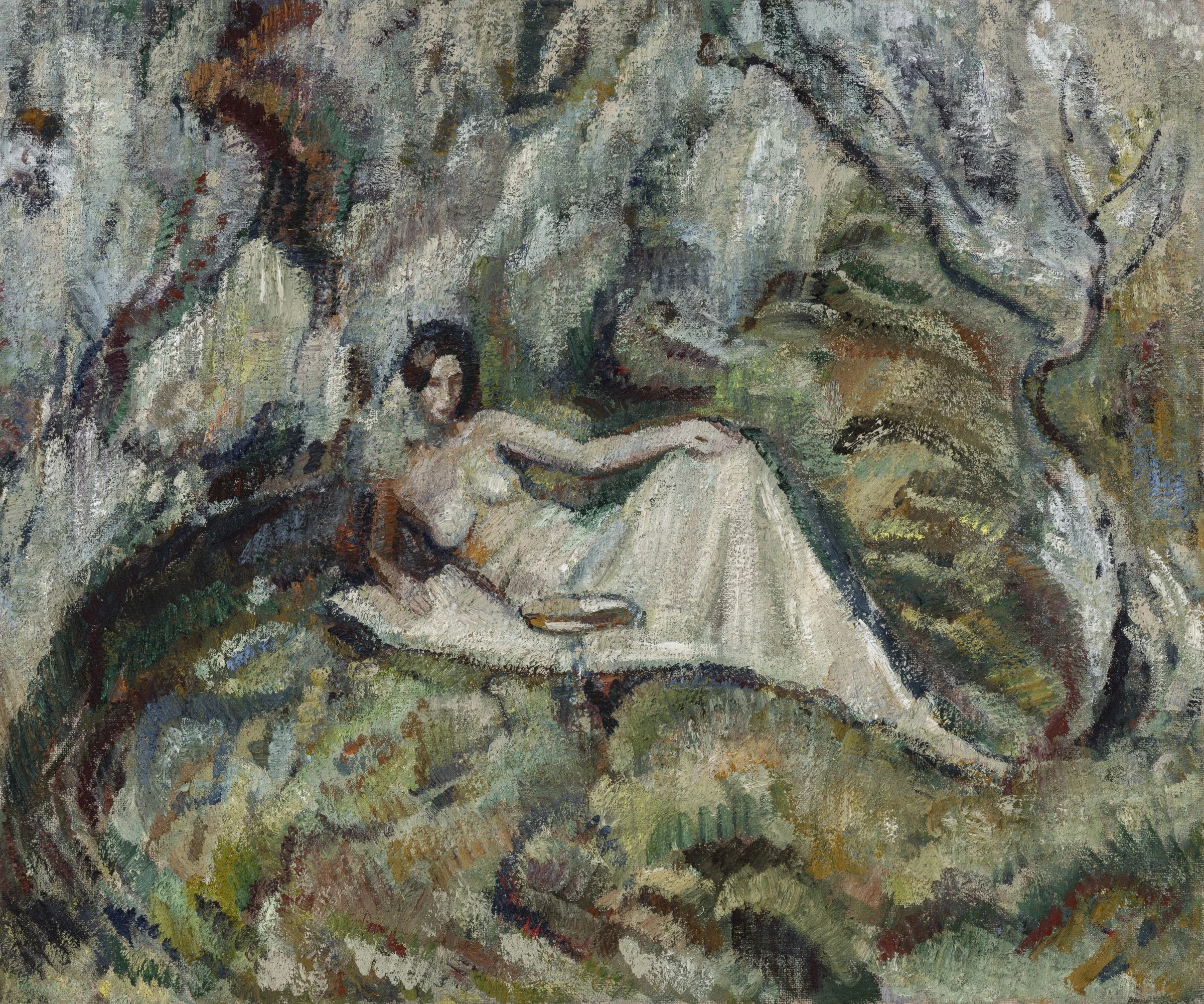 Alongée dans le bosquet (Reclining in the grove)
