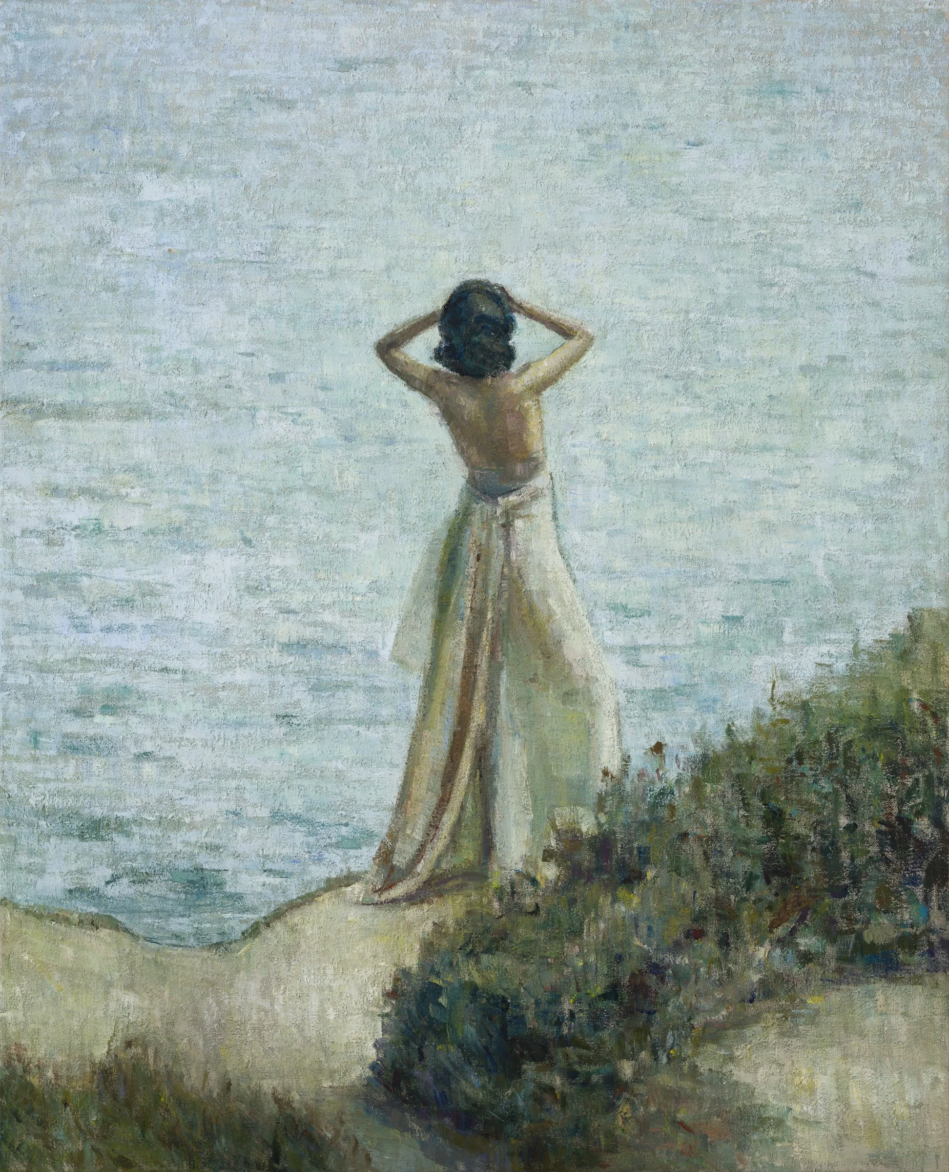 Bather overlooking the Sea