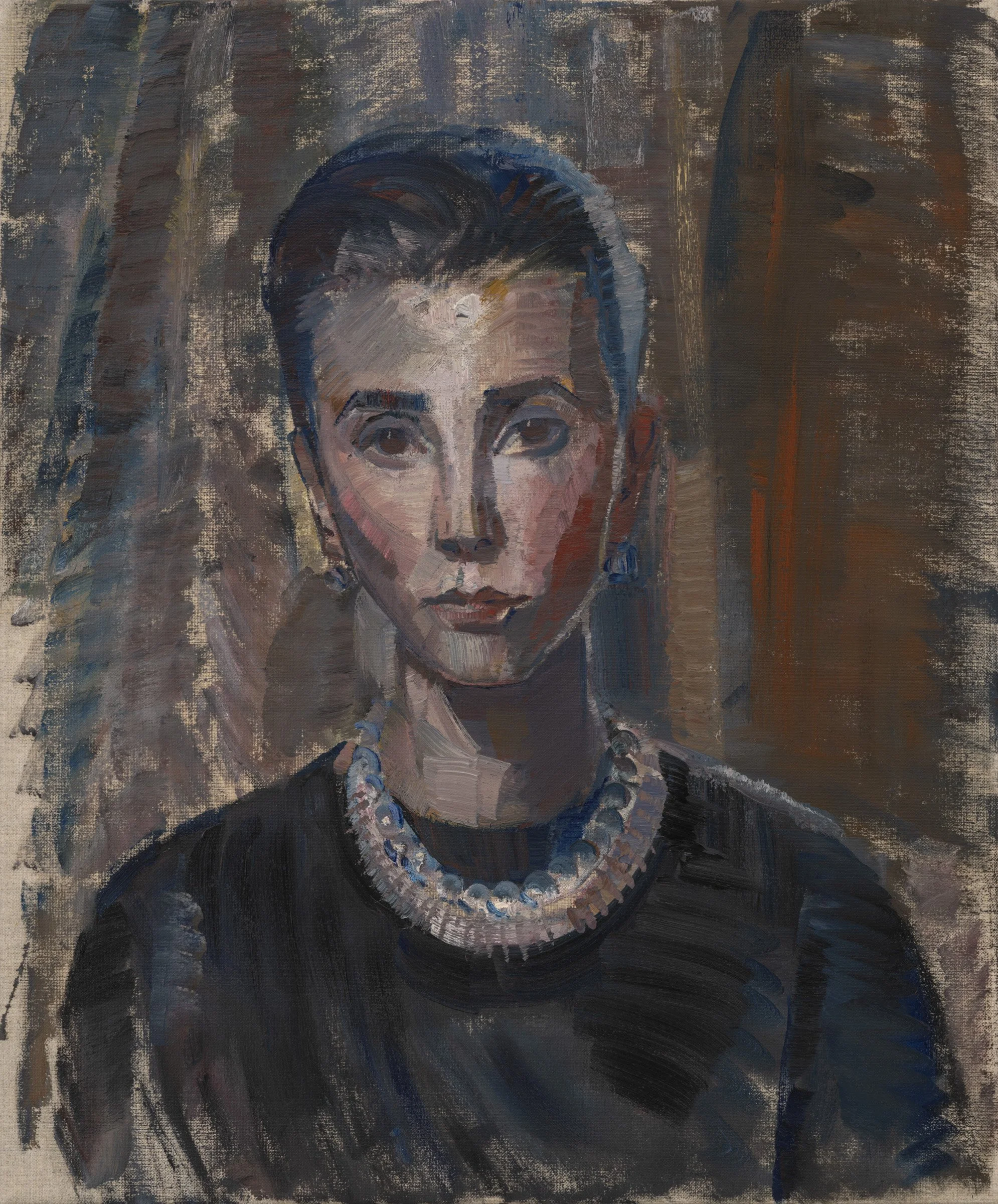 Self-portrait by Lamplight