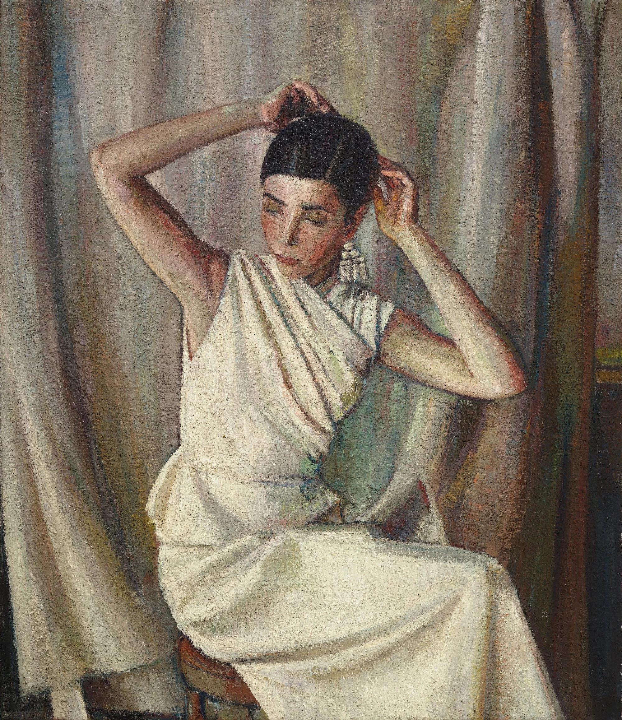 Seated Woman (Arranging Hair)