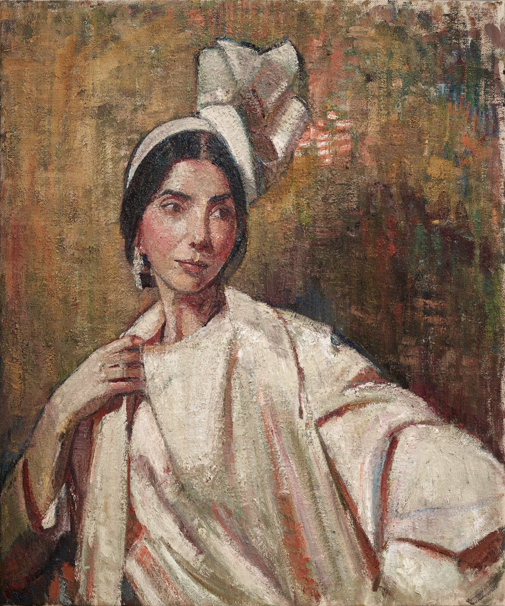 Portrait (Ivory Headpiece), 2026