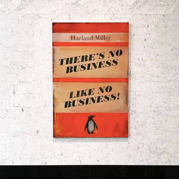 A print found in the lobby of Portfolio's offices in New York.