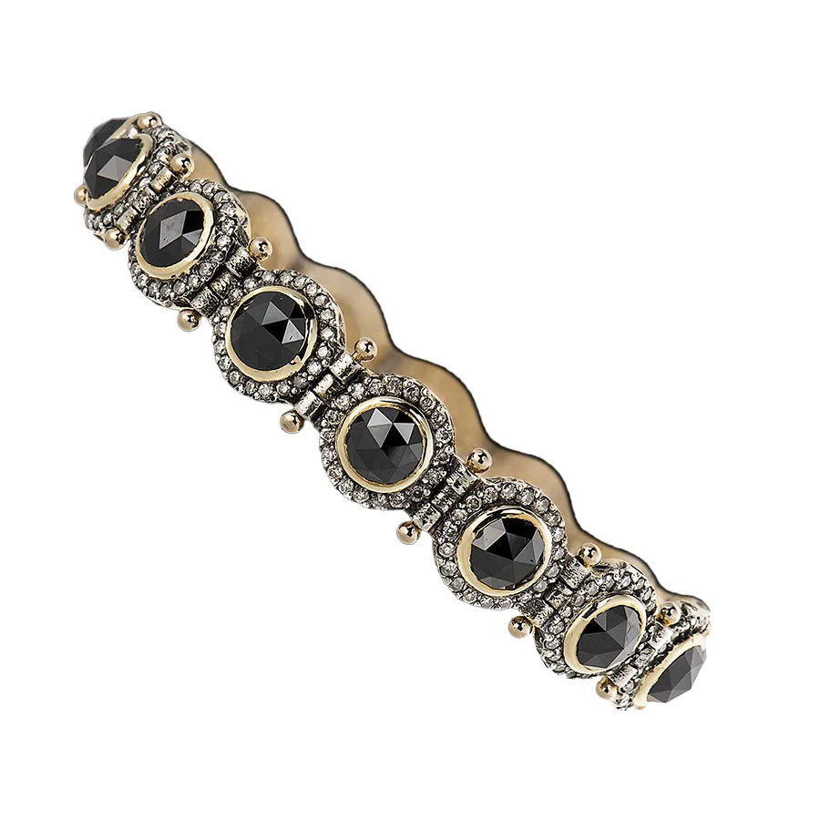 BLACK RC TENNIS BRACELET