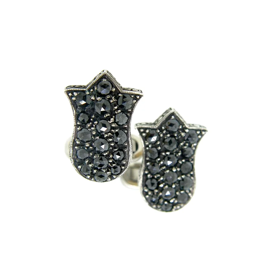 BLACK TULIP CUFFLINKS