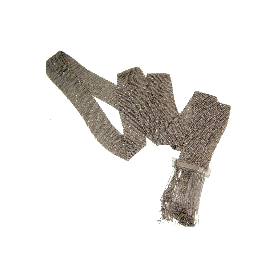 MESH SILVER SCARF