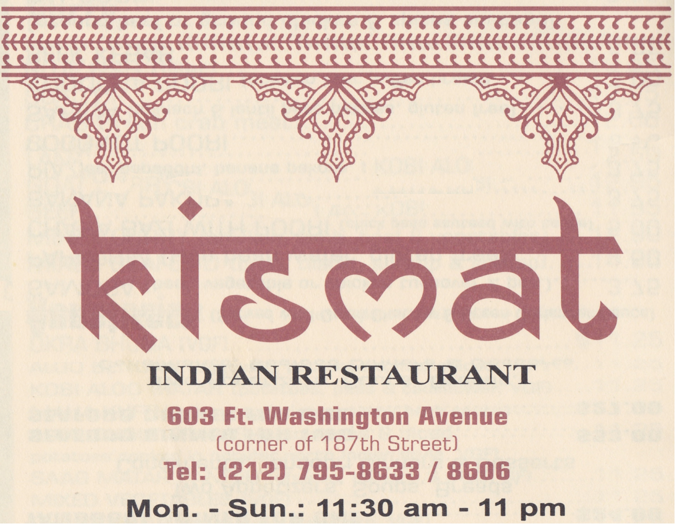 Kismat Indian Restaurant