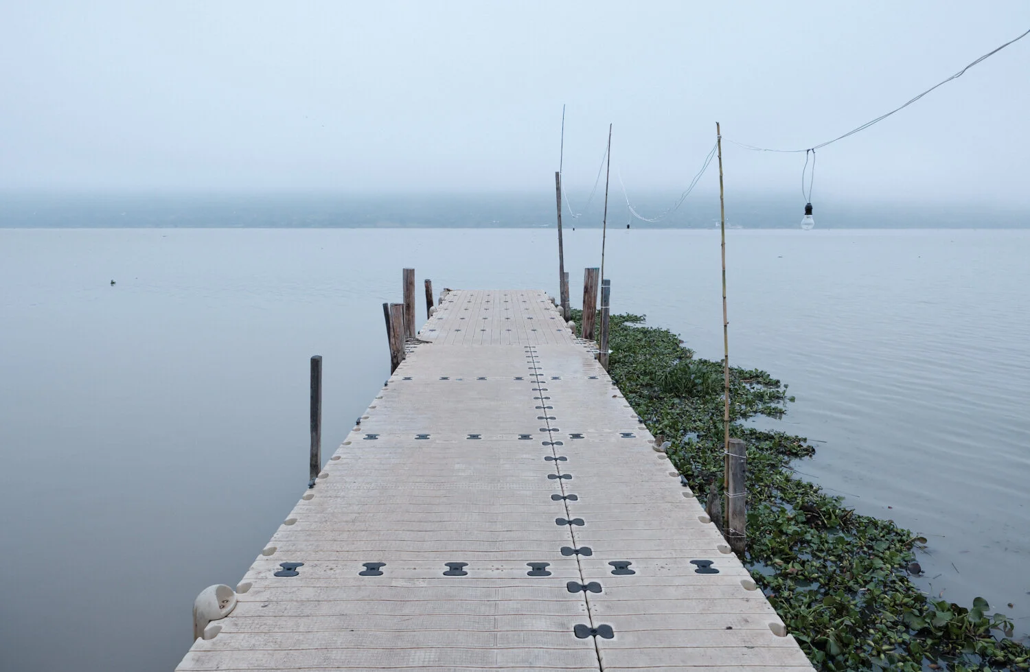   Embarcadero , Isla La Pacanda, Lago de Pátzcuaro, Michoacán, México. 