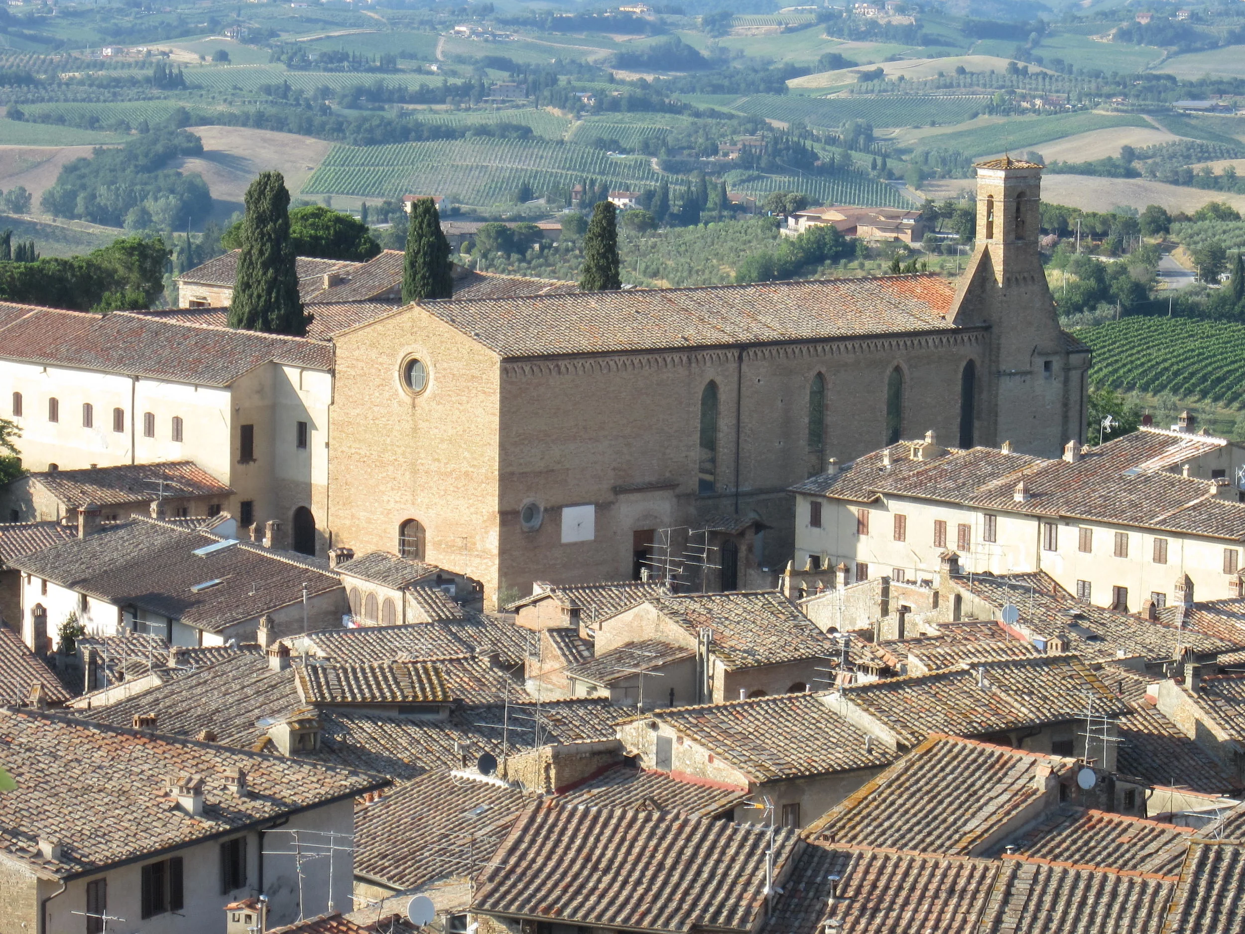 The Church of St. Augustine, in San Gimignano, Italy--a place of pilgrimage for all Men in Formation
