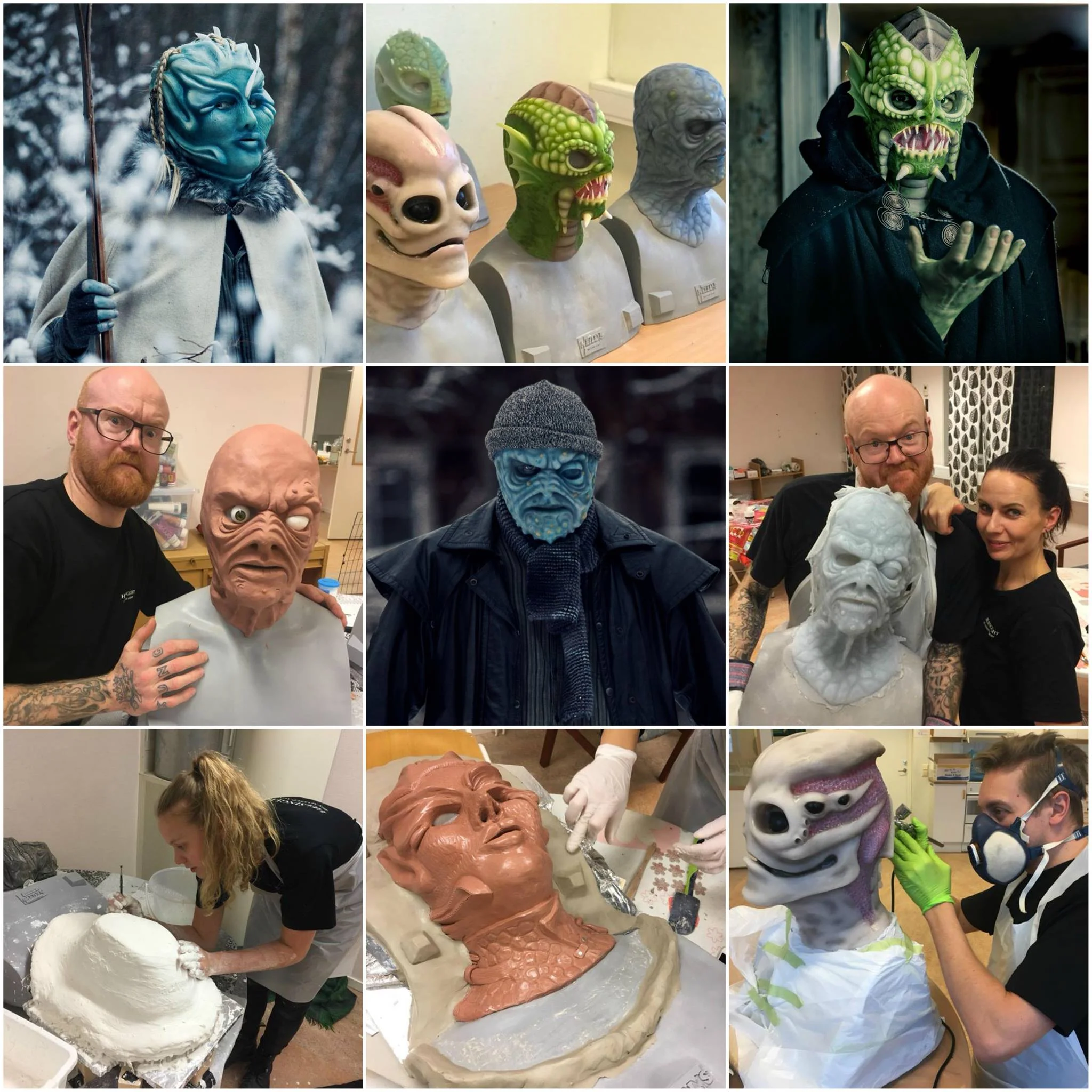 Learn the art of sculpting, mold making, silicone casting, airbrushing during our 10-day silicone mask making workshop!
