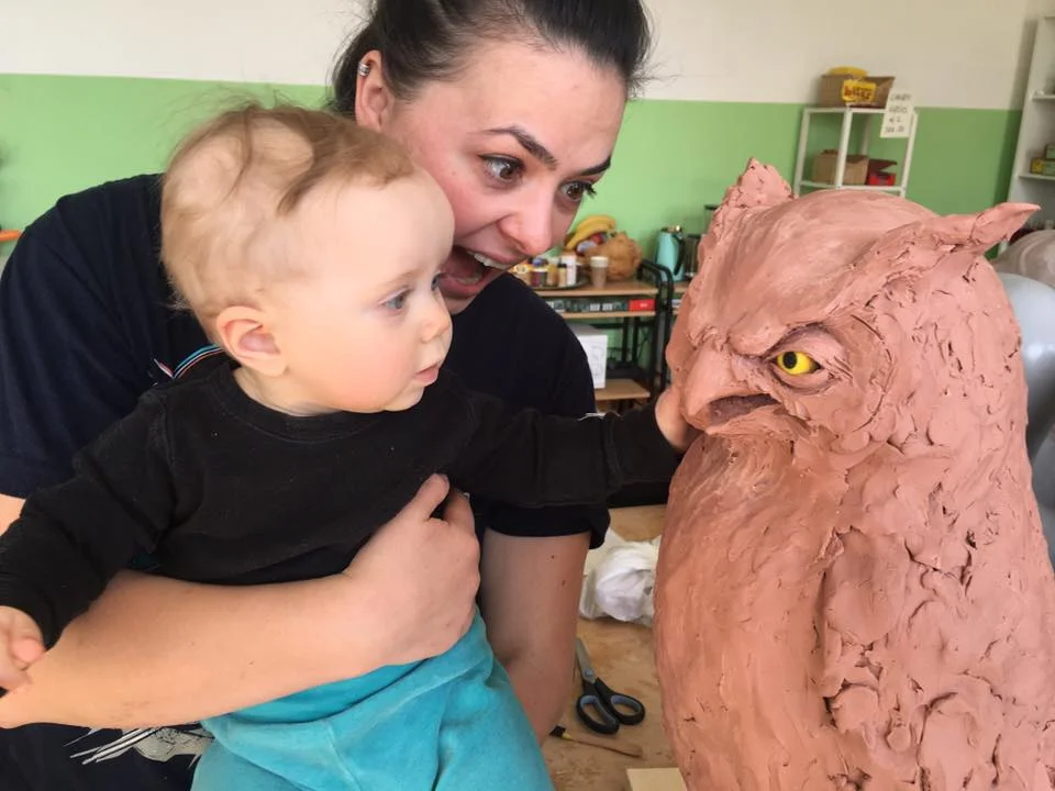 Petras and Fredriks daughter LIV loves owls and she could not stop looking at this creation during the creative process.