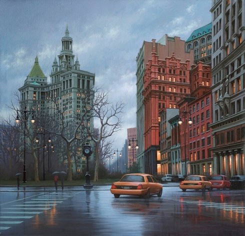 Rainy Day, New York By Alexei Butirskiy