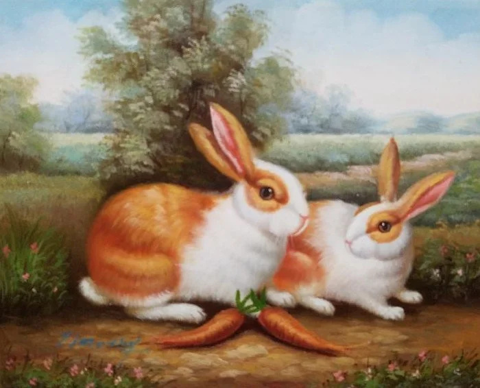 bunnies and carrots_8x10.jpg