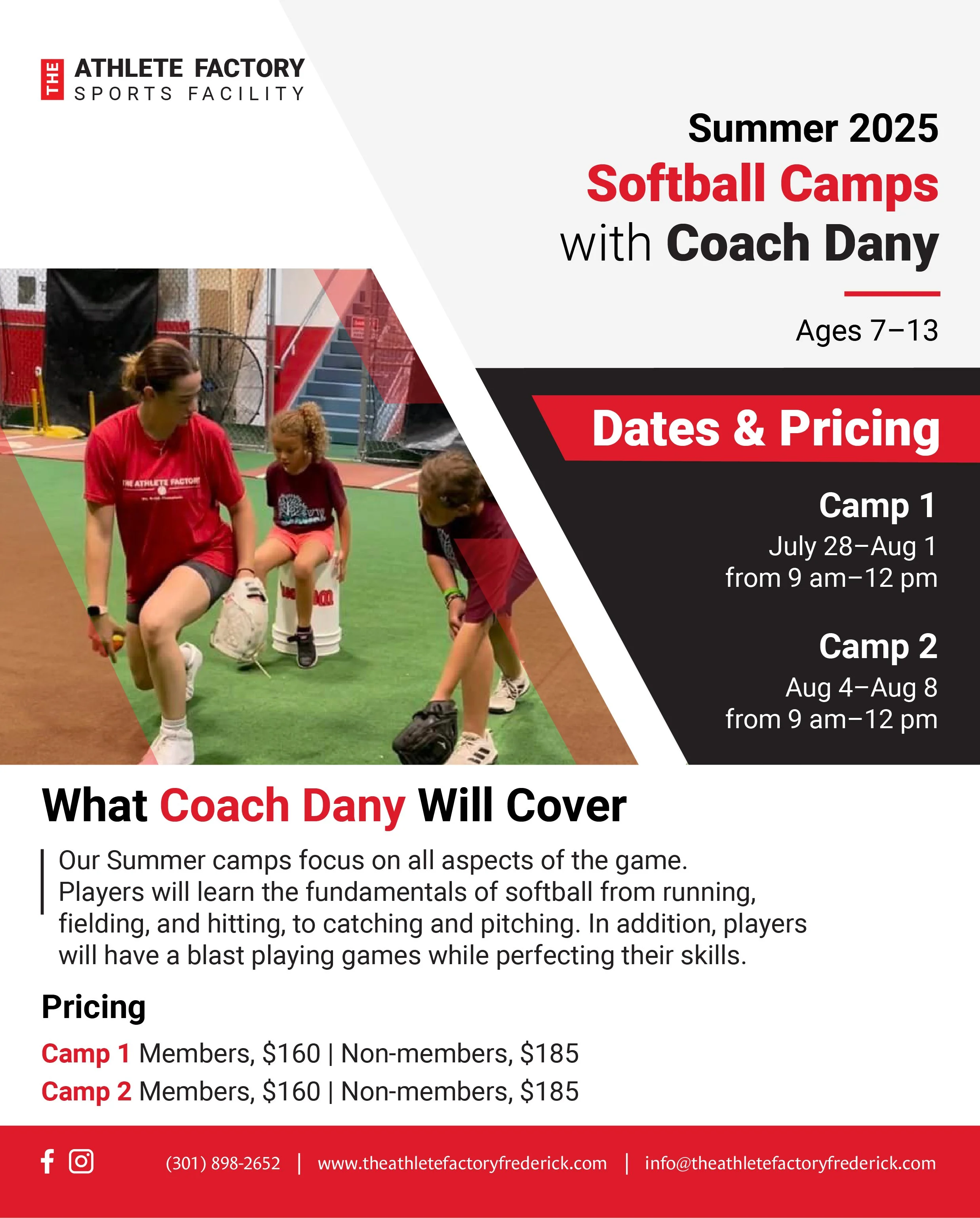 Summer Softball Camps with Coach Dany