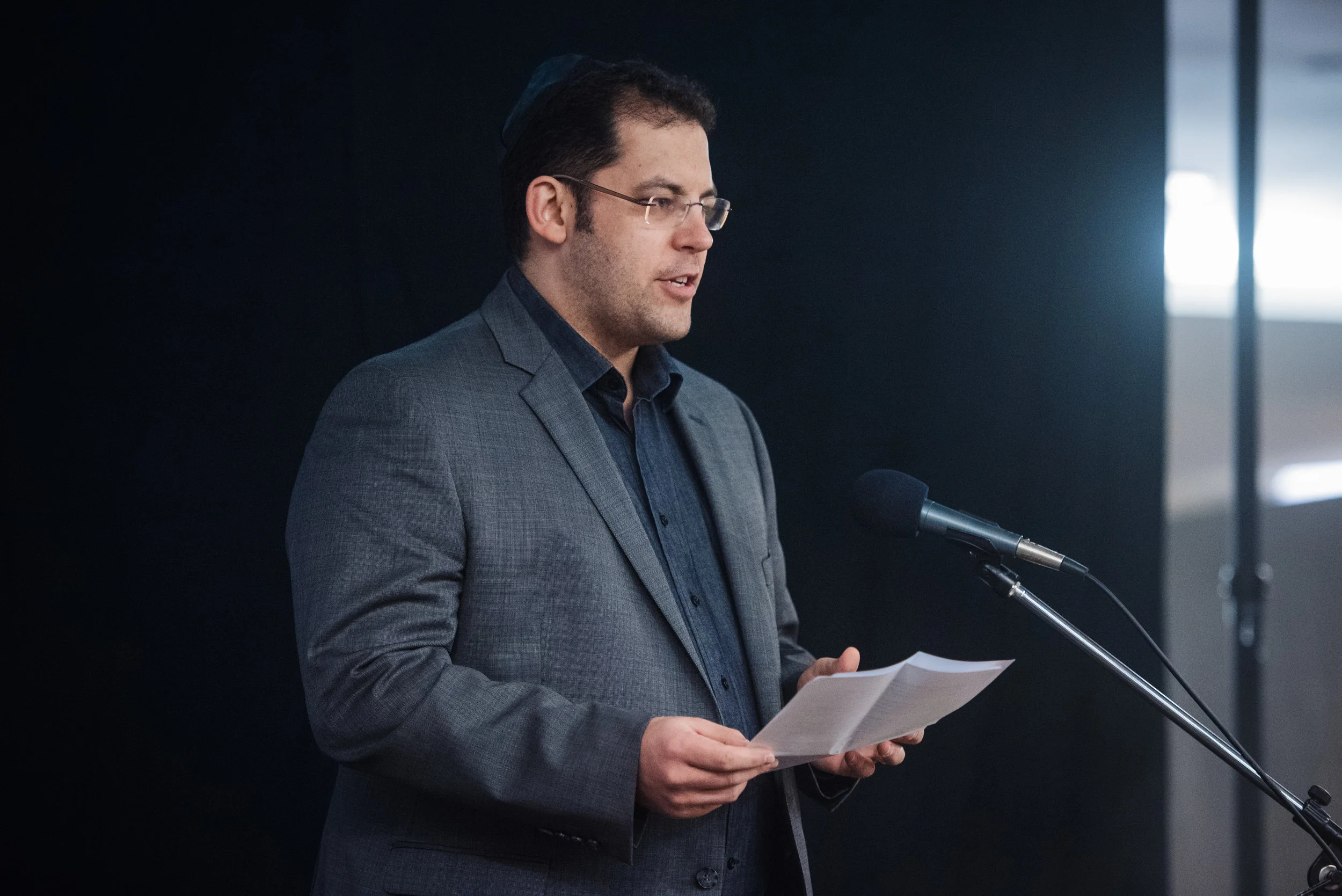 Dr David Cumin, speaking at the New Zealand launch event, 1 August 2018, Auckland Hebrew Congregation