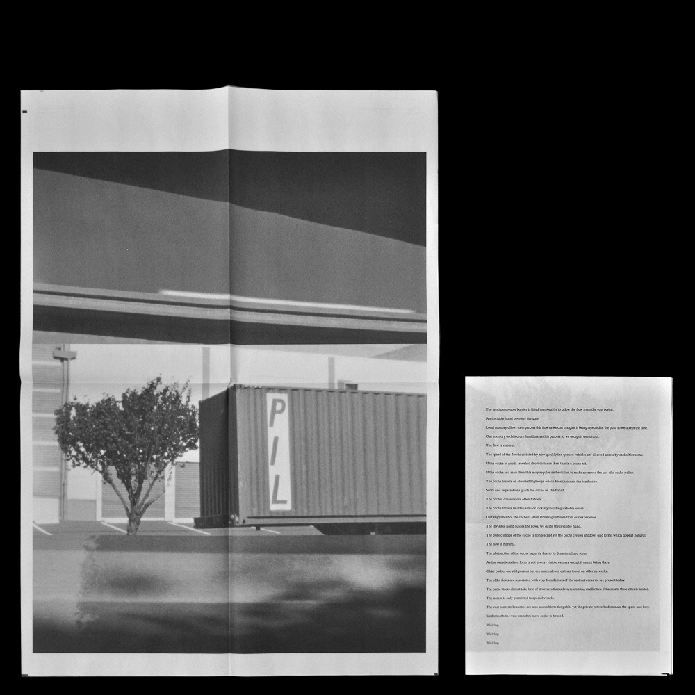 Invisible Hand/Flows. Limited edition print for commuters. San Francisco MTA / NYC Subway. Edition of 100. 15" x 20". 2018.