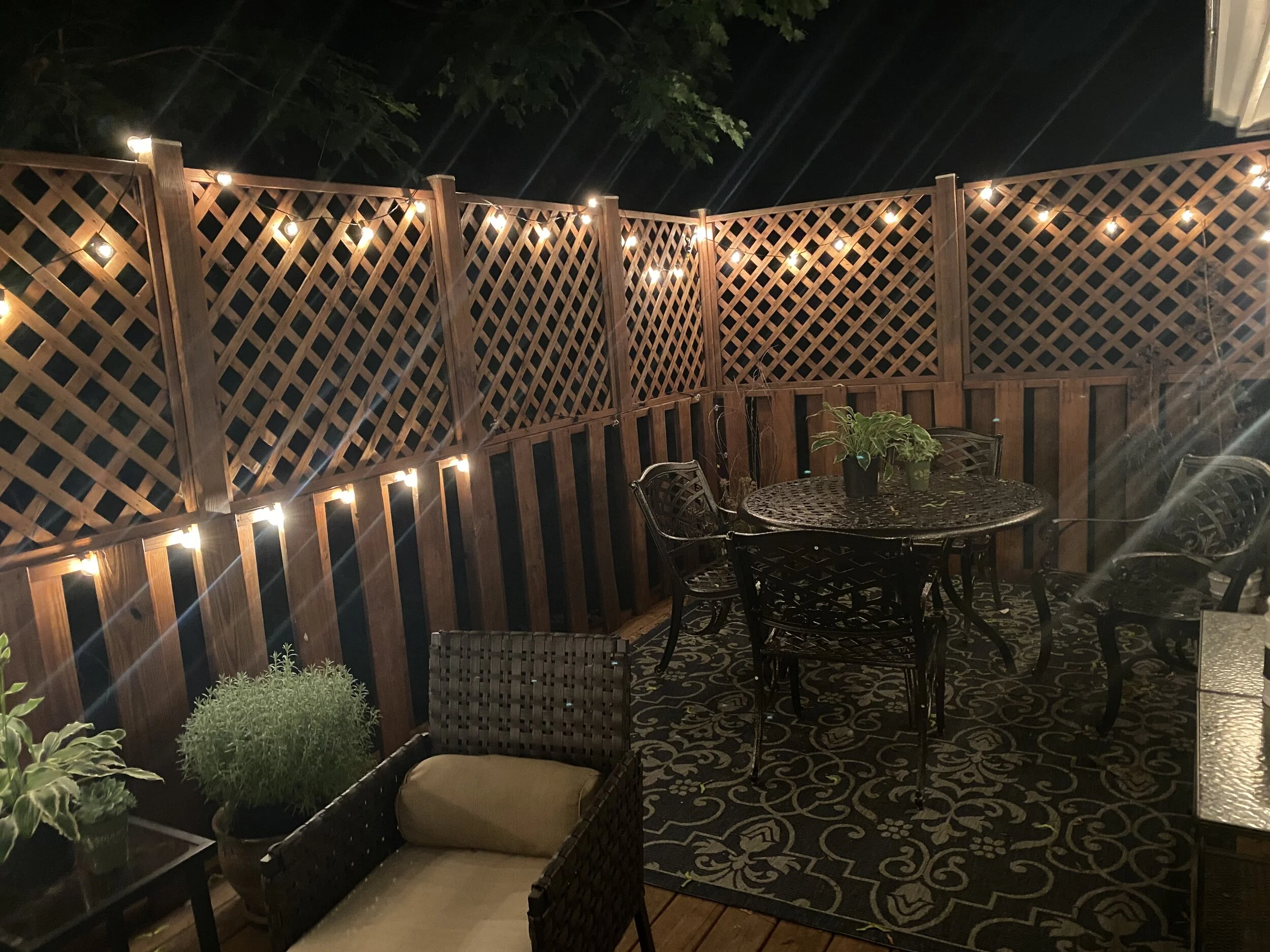 Beautiful Deck At Night