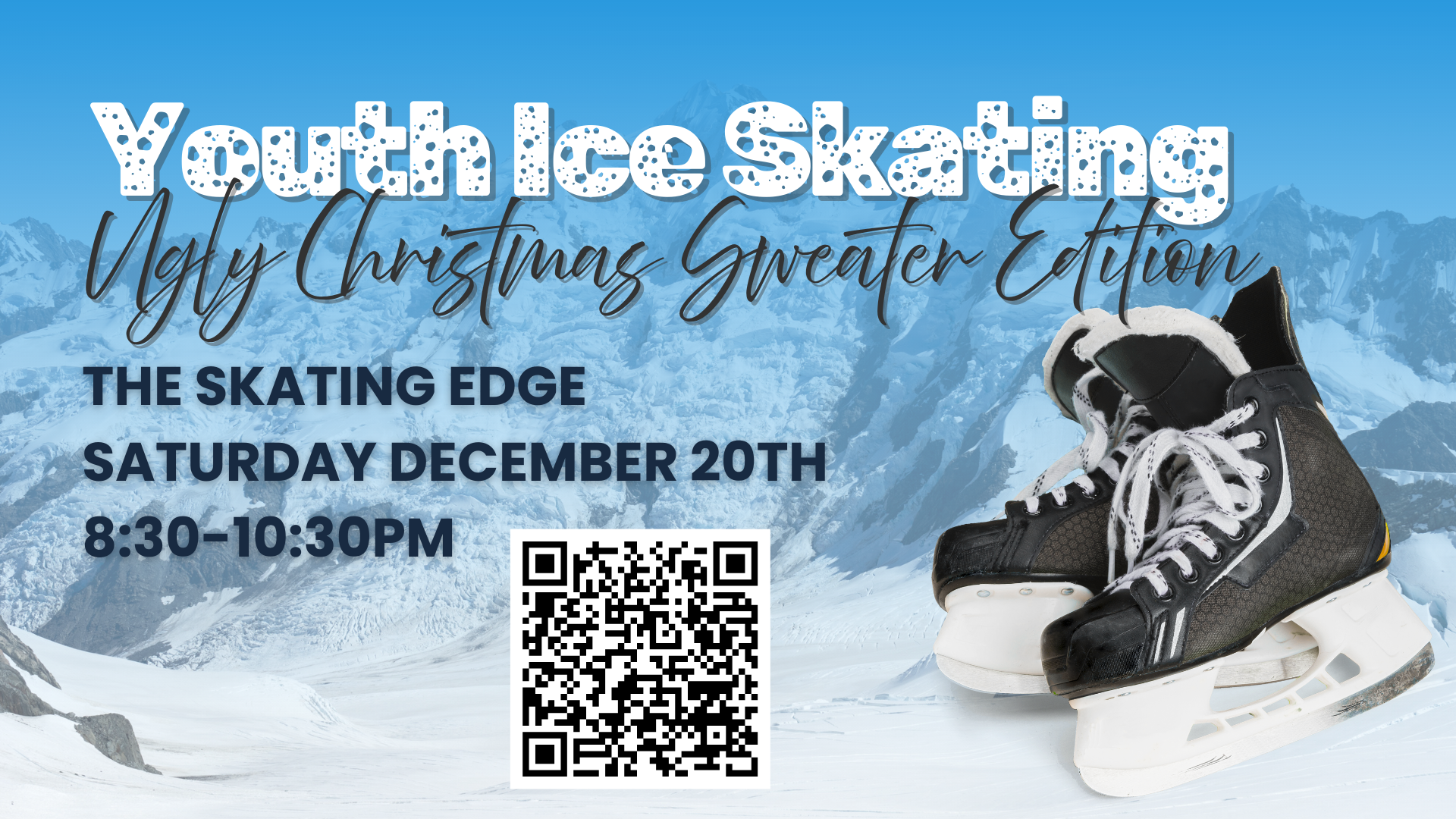 Uth Ice Skating-  Ugly Christmas Sweater Edition