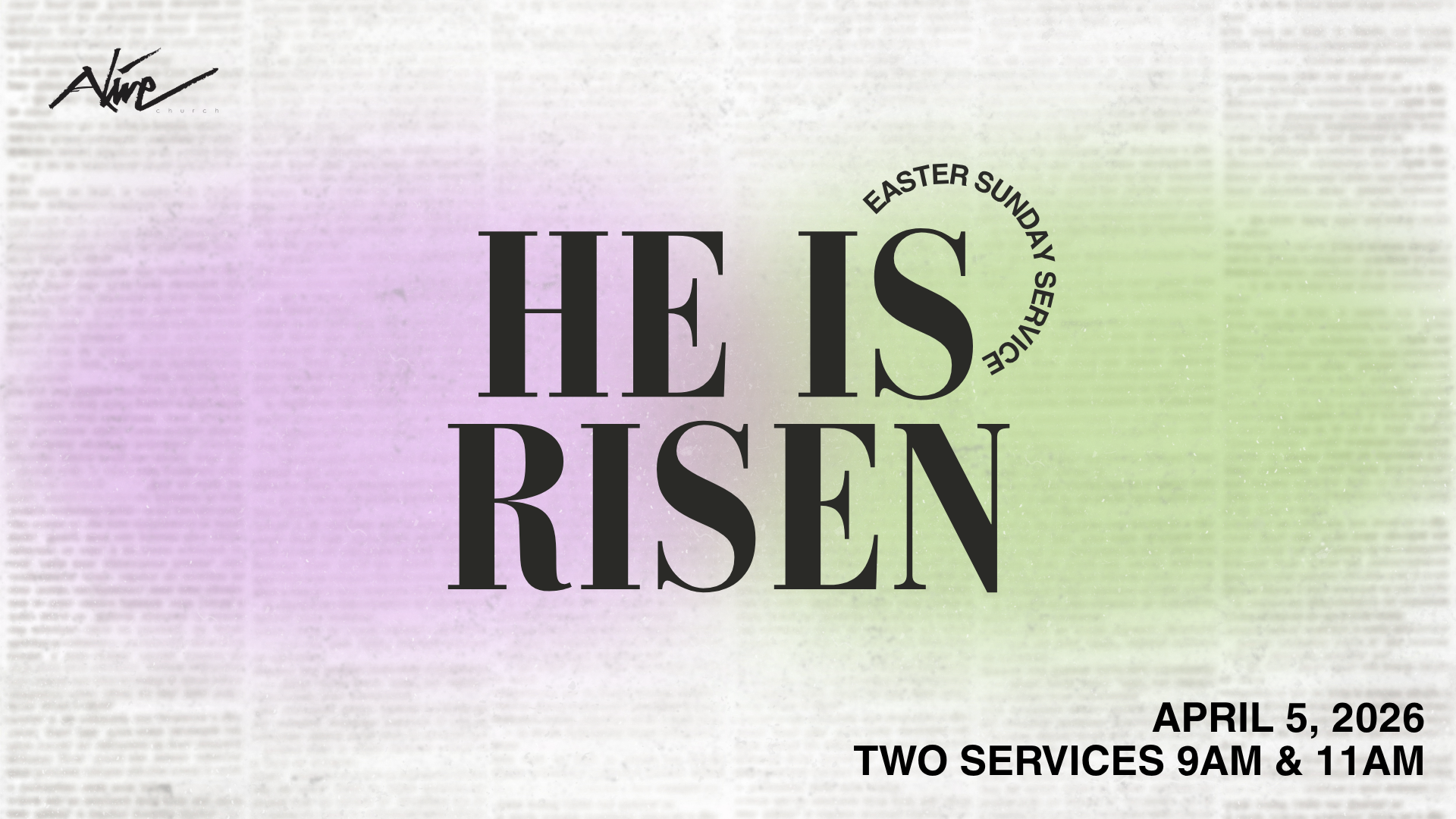 Resurrection Sunday 9am &amp; 11am