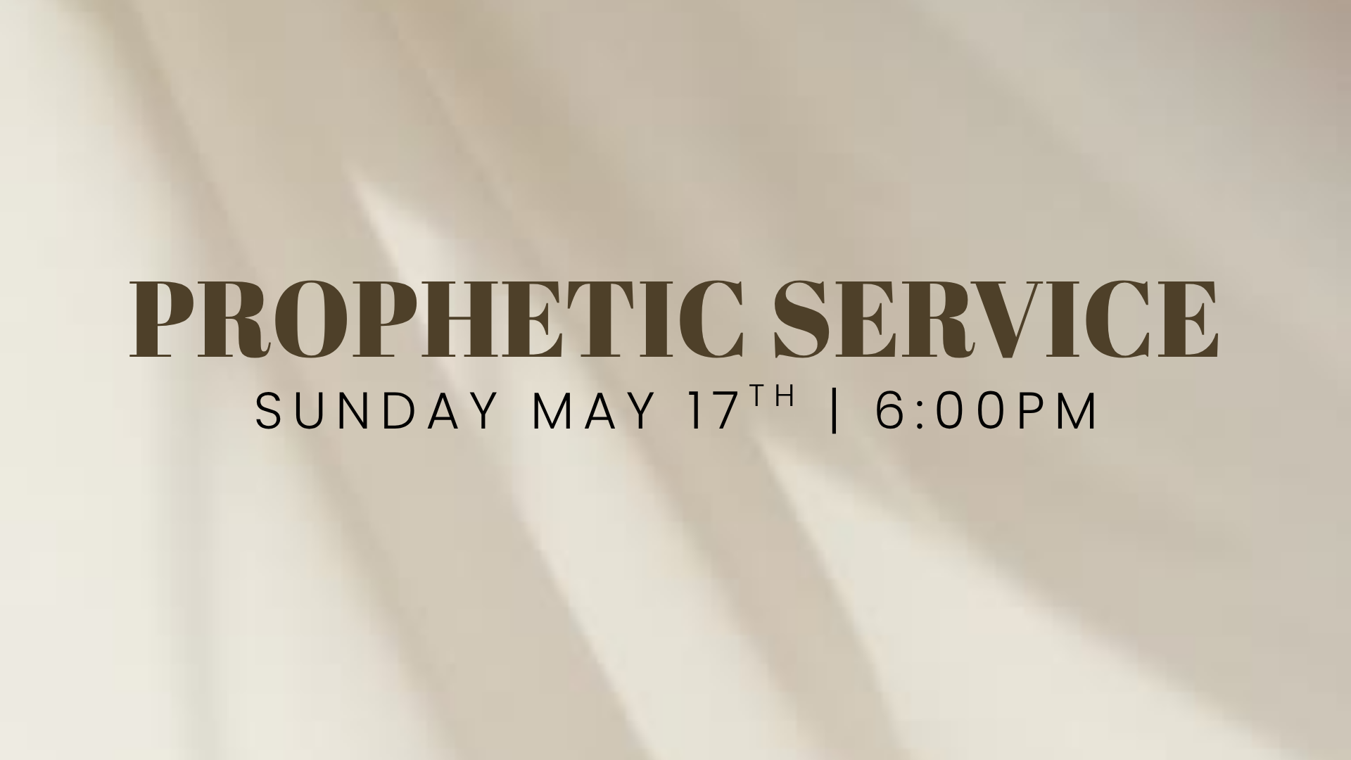 Prophetic and Worship Night 