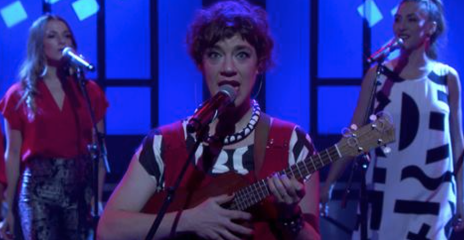 MDP backing up Tune-Yards on Conan!