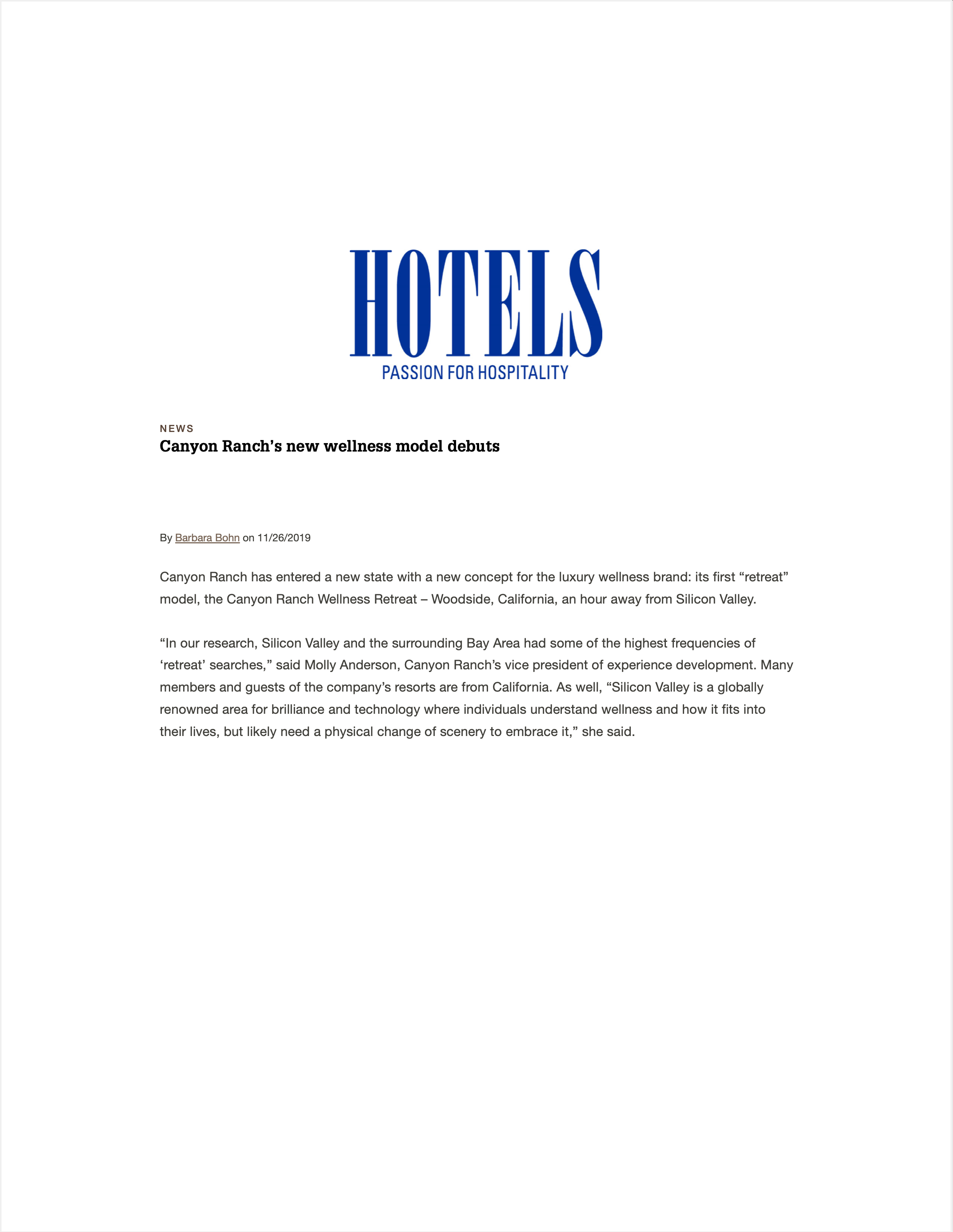 Canyon Ranch Woodside