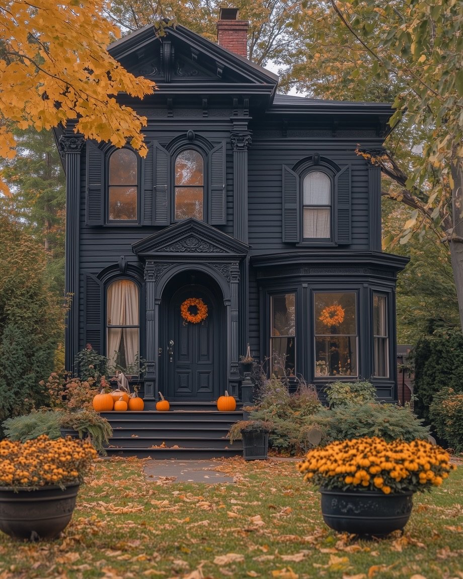 HALLOWEEN DECOR // this AI concept is for the little girl in me who dreamed of owning a New England Victorian and going full John Derian for Halloween and drinking hot apple cider for a month straight. I ended up in SoCal and now dream of having a Sp