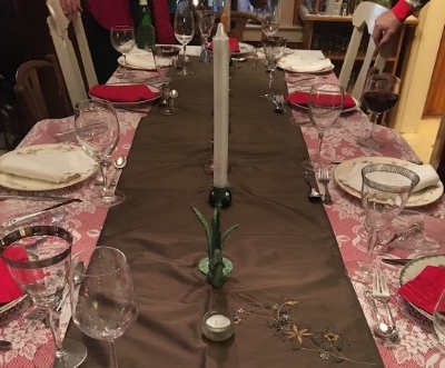 Take care in setting the table and your guests will take care to be present with you. 