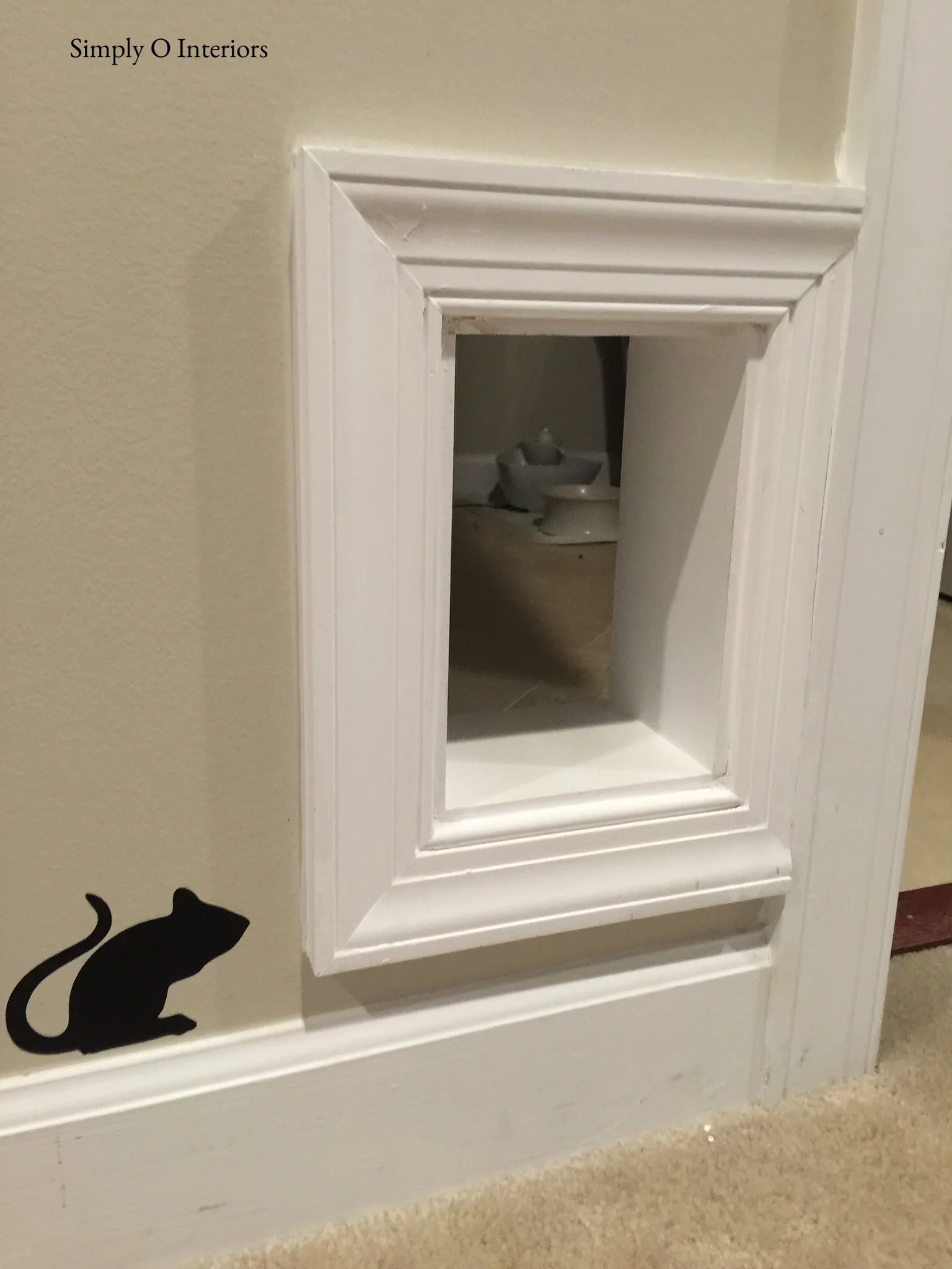 Hidden Kitty Litter Entrance
