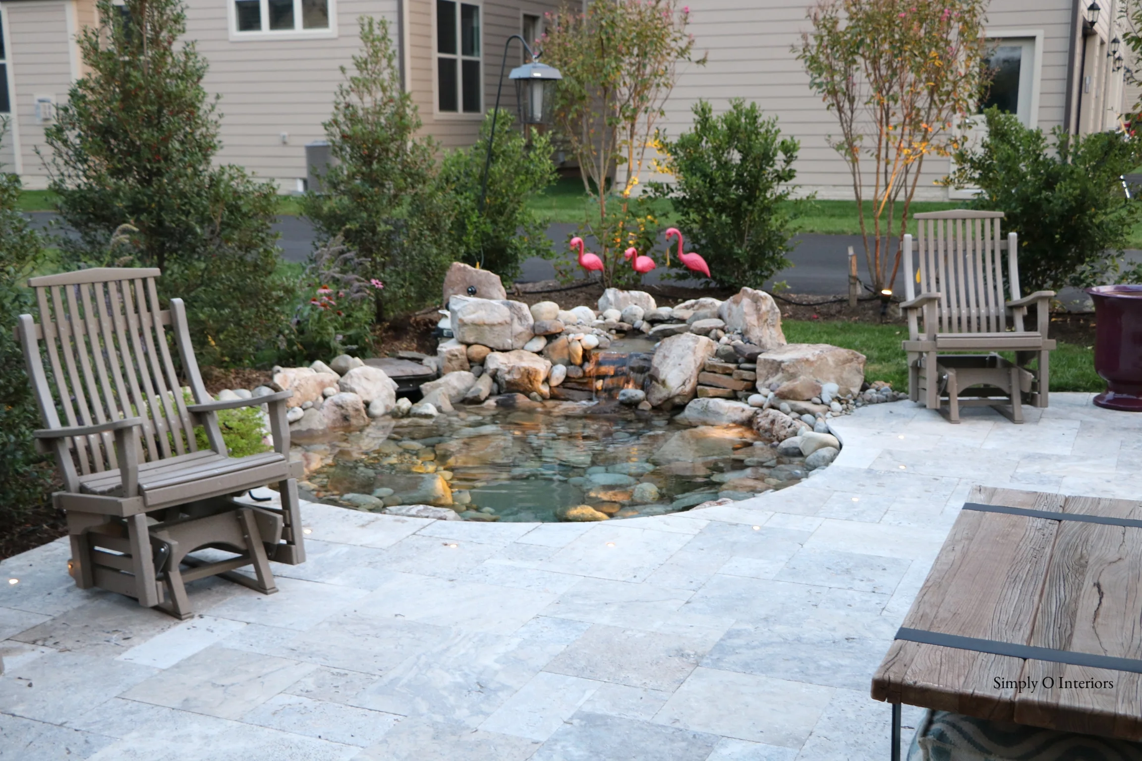 Custom Travertine patio