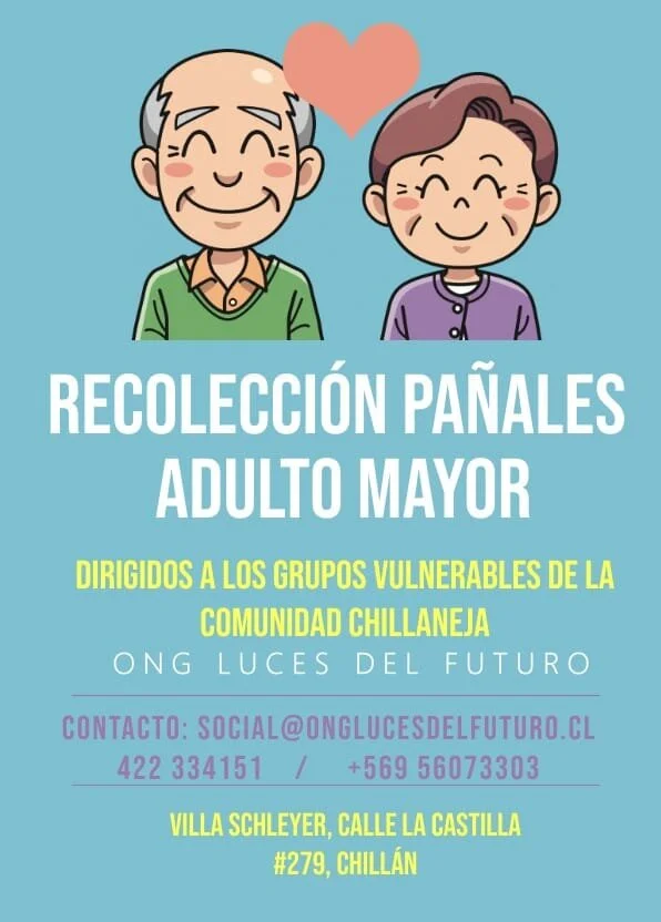 Campaña de recolección de pañales para adultos mayores