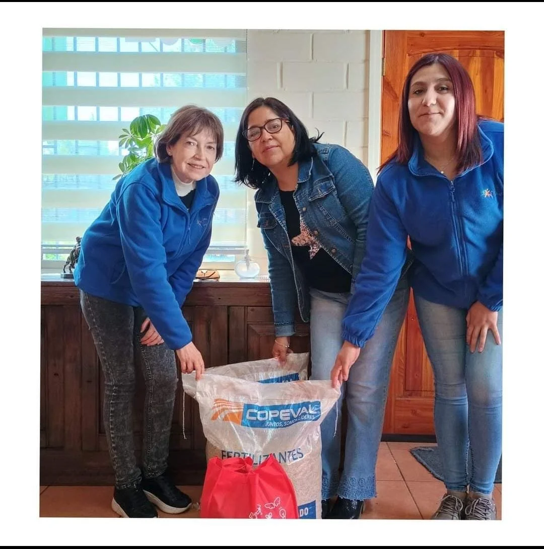 Donación de legumbres por la Asociación de Agricultores de Ñuble