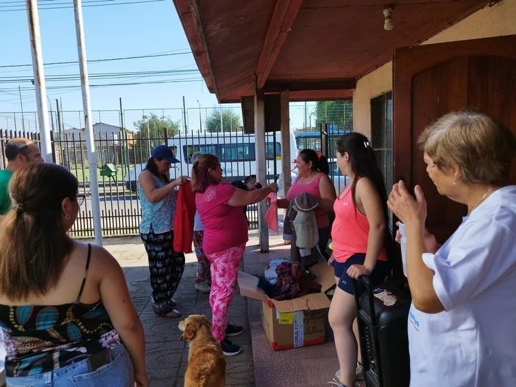 Actividad solidaria en la Junta de Vecinos Villa Santa Inés de la comuna de Chillán Viejo