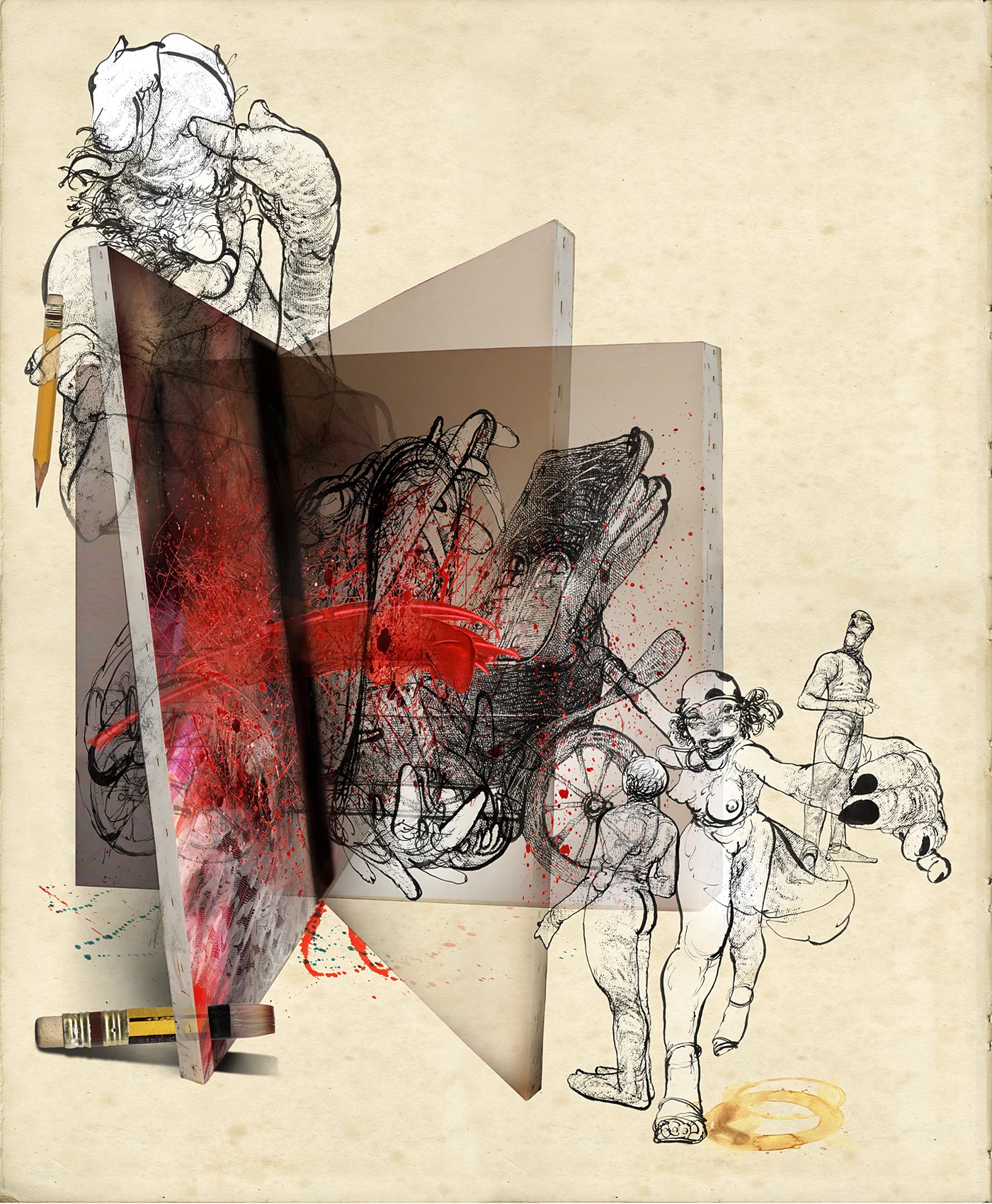 Fatal intersection in the studio