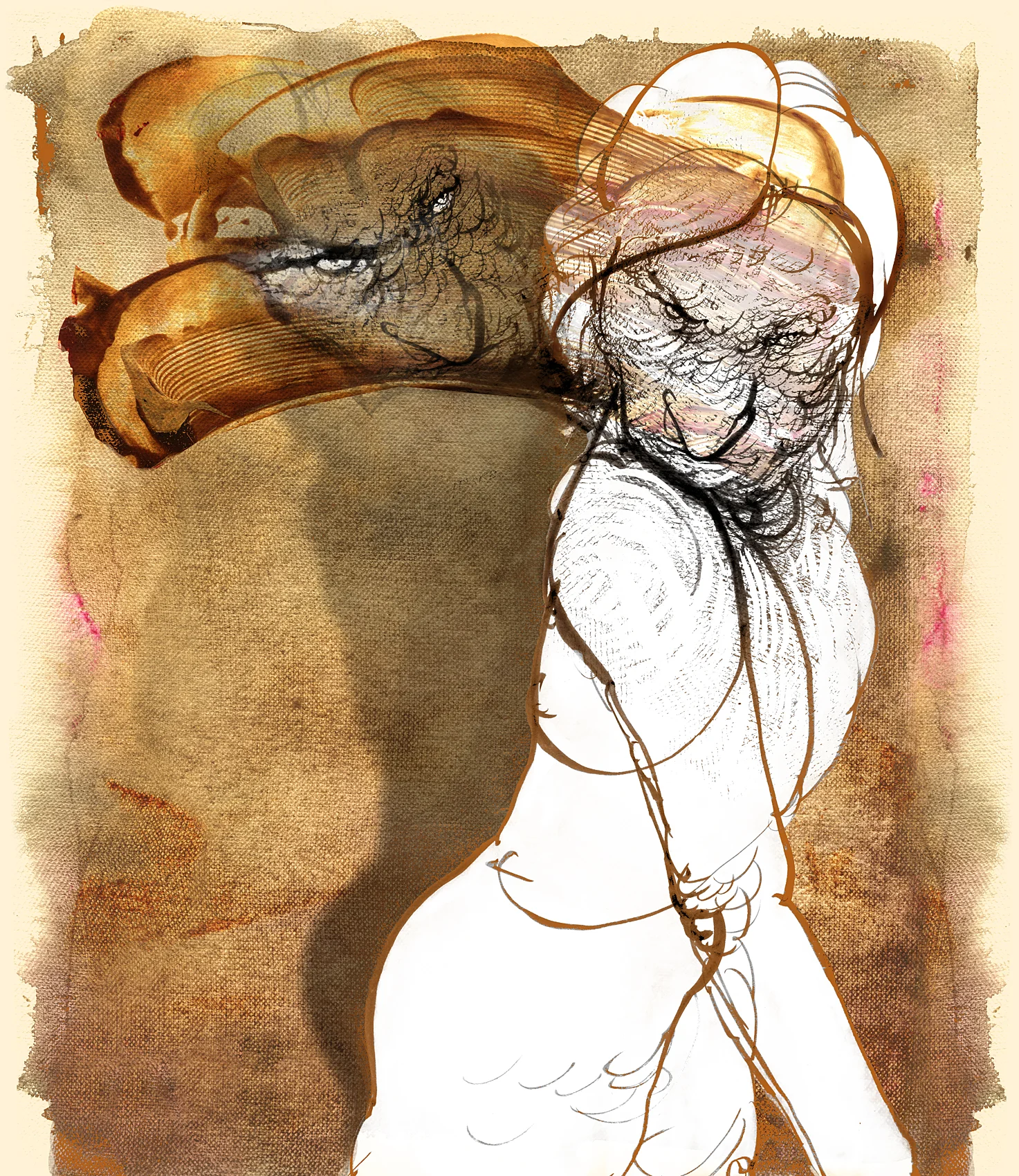 Passerby carrying her conscience