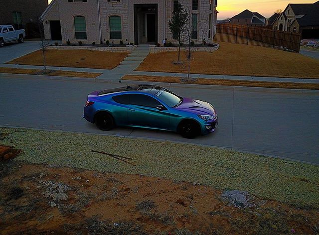@cowsmoke007 &lsquo;s June bug Genesis Coupe at #sunrise from the #mavicpro 
#dfwaerial #genesiscoupe #genracer #coupenation #hyundaigenesis #hyundaiveloster #hyundairacing #kdmphotography_official #kdm #kdmlife #drone #dronefly #dronenerds #dronesda